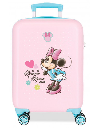 4231343 ABS SUITCASE 50CM 4W. MINNIE IMAGINE PINK